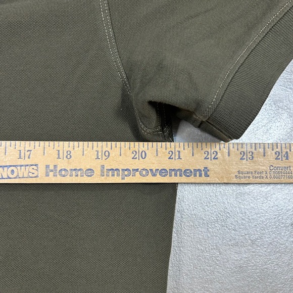 Banana Republic Mens Olive Green Fitted Polo Shirt Size L Short Sleeve Cotton - Picture 6 of 7